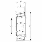 tapered roller dimensions bearings 37431A/37625 ISO
