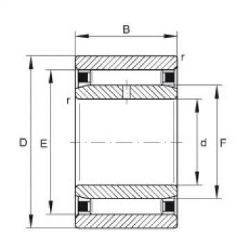 needle roller bearing sleeve NAO15X32X12-IS1 INA