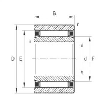 needle roller bearing sleeve NAO12X24X13 INA