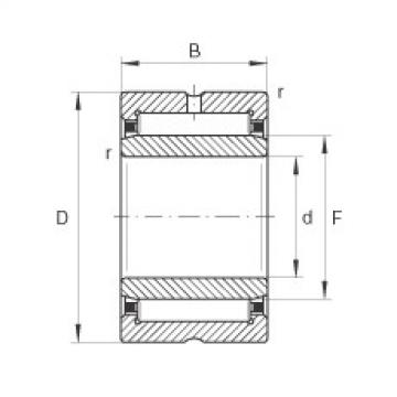 needle roller bearing sleeve NA4828 INA