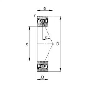 angular contact ball bearing installation HCS7006-E-T-P4S FAG