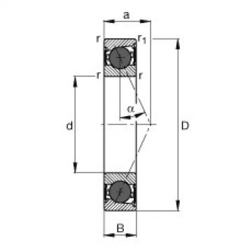 angular contact ball bearing installation HCB7004-E-2RSD-T-P4S FAG