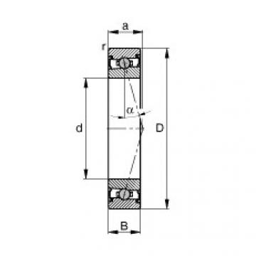 angular contact ball bearing installation HCS71908-C-T-P4S FAG