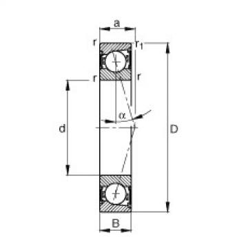 angular contact ball bearing installation B7002-C-2RSD-T-P4S FAG