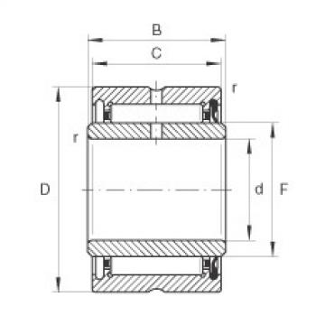 needle roller bearing sleeve NA4904-RSR INA