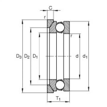 thrust ball bearing applications 53204 + U204 FAG