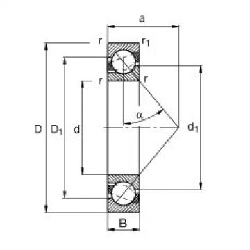 angular contact ball bearing installation 7301-B-JP FAG