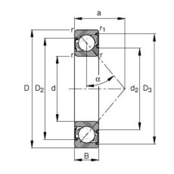 angular contact ball bearing installation 7306-B-2RS-TVP FAG