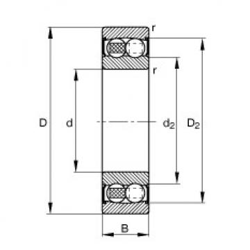 Self-Aligning Ball Bearings 2201-2RS-TVH FAG