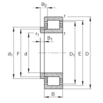 Cylindrical Bearing NJ202-E-TVP2 + HJ202-E FAG