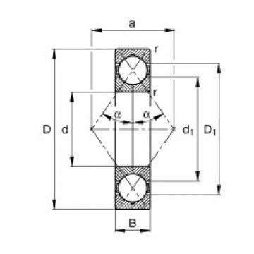 angular contact ball bearing installation QJ205-MPA FAG