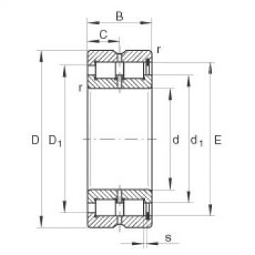 cylindrical bearing nomenclature SL185017 INA