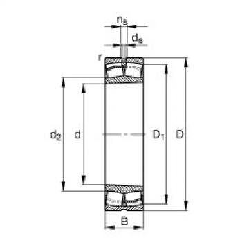 spherical roller bearing axial load 24168-B-K30 FAG