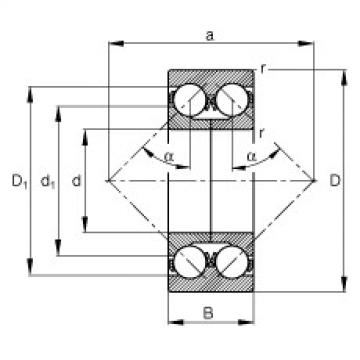 angular contact thrust bearings 3307-DA FAG