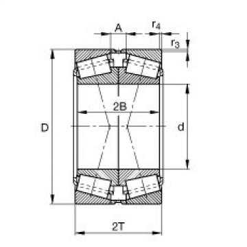 tapered roller dimensions bearings 33015-N11CA-A140-170 FAG