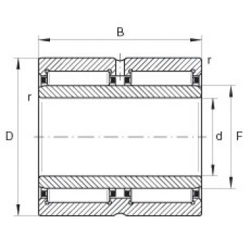 needle roller bearing sleeve NA6919-ZW INA