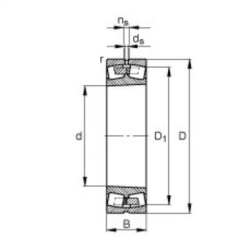 spherical roller bearing axial load 23938-S-K-MB FAG