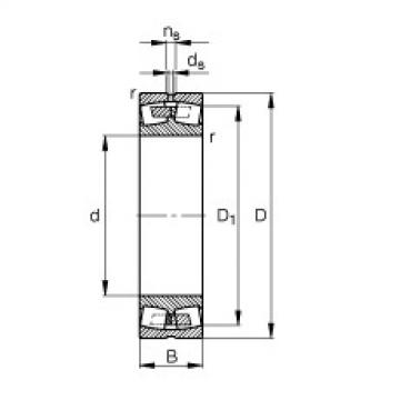 spherical roller bearing axial load 23944-S-MB FAG