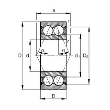 angular contact thrust bearings 3003-B-2Z-TVH FAG