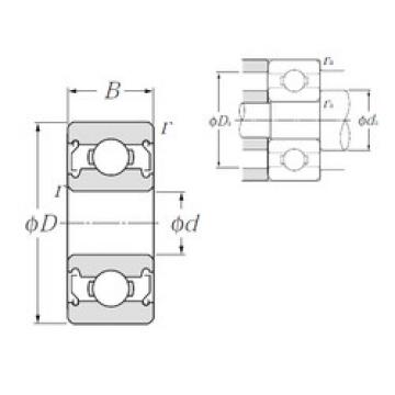 Bearing Original Brand R1-4ZZA  NTN   