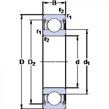 Bearing Original Brand W  61700  X-2ZS  SKF 