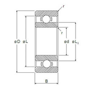 Bearing Original Brand L-1150  NMB   