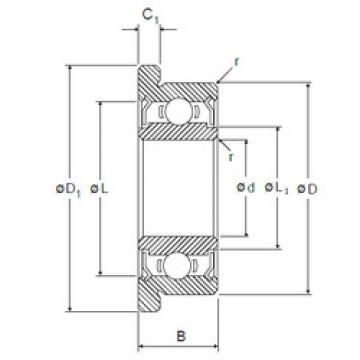 Bearing Original Brand LF-740ZZ  NMB   