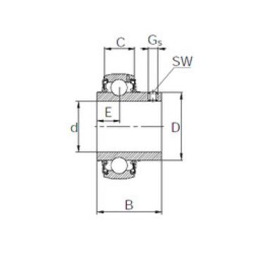 Bearing Original Brand UB205  KBC   