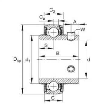 Bearing Original Brand UC202-09  FAG   