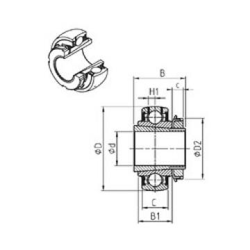 Bearing Original Brand UK215+H-40  SNR   