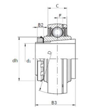 Bearing Original Brand UK212+H2312  CX   