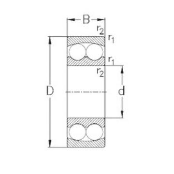 Self-Aligning Ball Bearings 1208 NKE