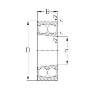 Self-Aligning Ball Bearings 1205-K NKE