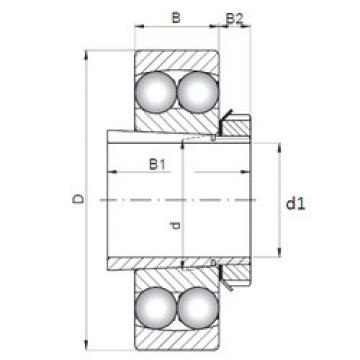 Self-Aligning Ball Bearings 1204K+H204 ISO