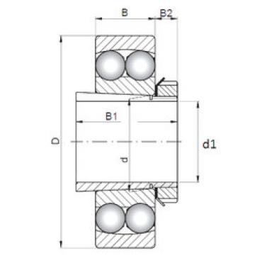 Self-Aligning Ball Bearings 1210K+H210 ISO