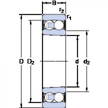 Self-Aligning Ball Bearings 2306 E-2RS1KTN9 SKF