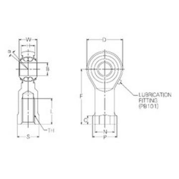 Self-Aligning Ball Bearings PBR16FN NMB