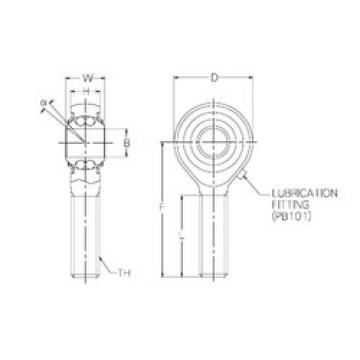 Self-Aligning Ball Bearings PBR16EFN NMB