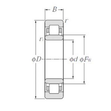 Cylindrical Roller Bearings Distributior NU1016 NTN