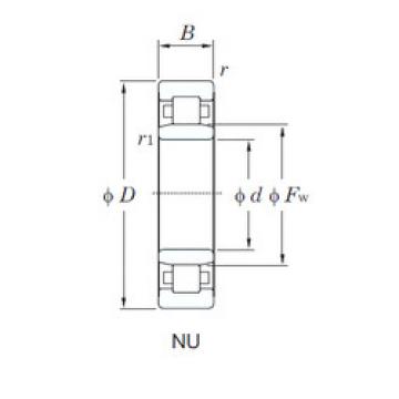 Cylindrical Roller Bearings Distributior NU1019 KOYO