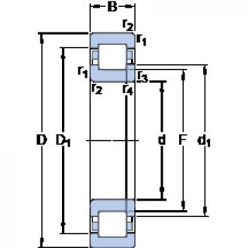 Cylindrical Roller Bearings Distributior NUP 228 ECML SKF