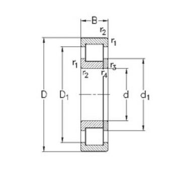 cylindrical bearing nomenclature NUP304-E-TVP3 NKE