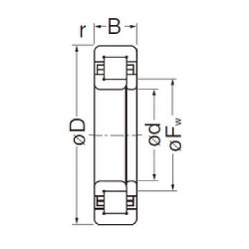 cylindrical bearing nomenclature NUP305EG NACHI