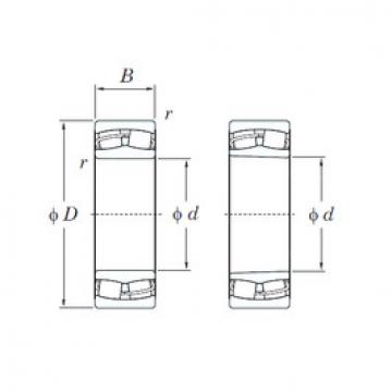 spherical roller bearing axial load 24028RHK30 KOYO