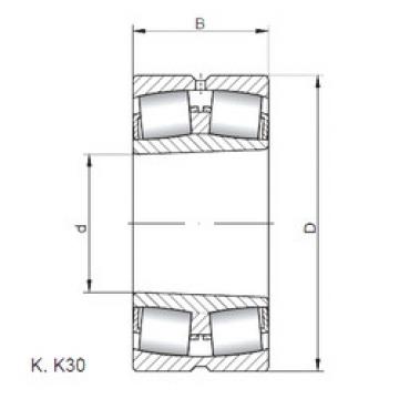 spherical roller bearing axial load 239/950 KCW33 CX