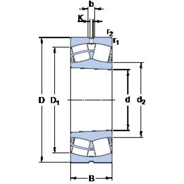 spherical roller bearing axial load 23956 CCK/W33 SKF