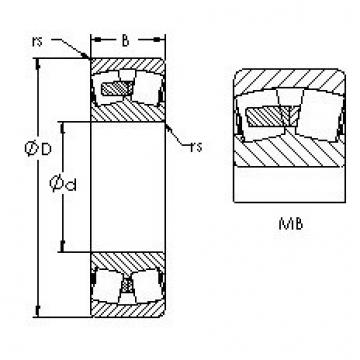 spherical roller bearing axial load 24030MB AST