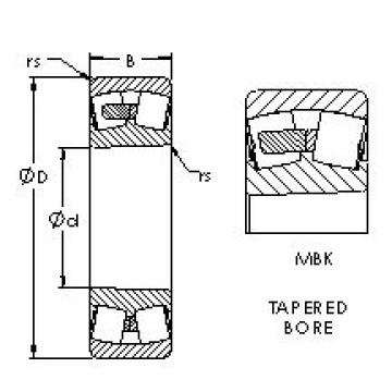 spherical roller bearing axial load 24040MBK30 AST