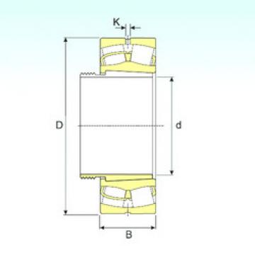 spherical roller bearing axial load 240/630 EK30W33+AOH240/630 ISB