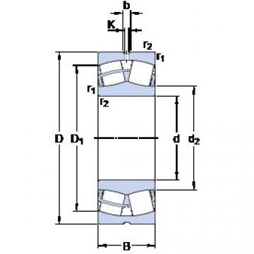 spherical roller bearing axial load 23938 CC/W33 SKF